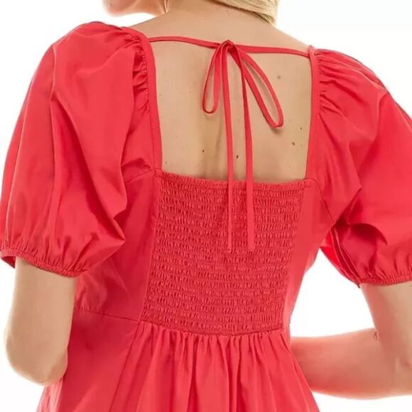 Draper James Puff Sleeve Mini Dress - Picture 3 of 7